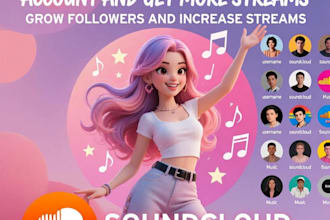 promote your soundcloud account and growth streams, soundcloud music lovers