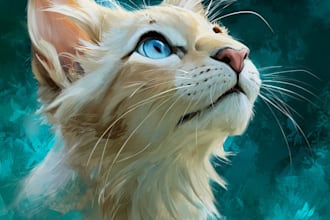 draw pet portrait with disney style