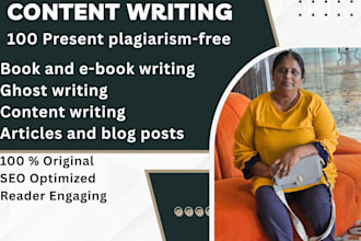 write well researched content writing for you