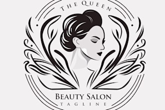 do modern and feminine beauty logo design