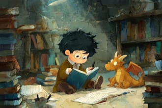 christmas children book illustration, bible illustration story illustration