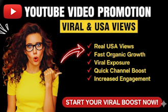 do viral youtube video promotion and increase USA views fast