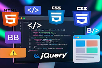develop js, CSS, HTML, jquery, website optimization