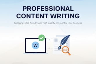 write high quality SEO optimized content
