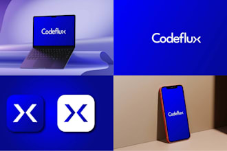 create modern minimalist wordmark logo design