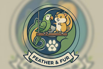 design unique cartoon animal mascot logo