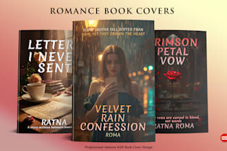 create romance book cover design and paperback book cover