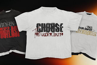 design bold grunge gym typography for tshirts