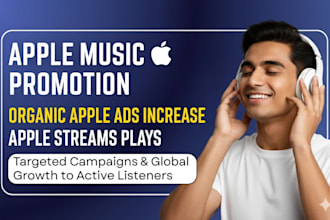 apple music promotion organic apple ads increase apple streams plays