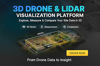 build 3d drone lidar data visualization platform with measurement tools