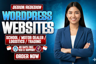 wordpress design school church ministry forex trading logistic websites