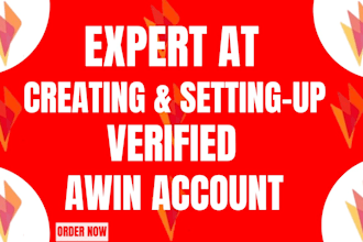 create and set up verified affiliate marketing awin website account
