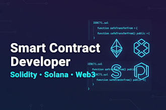 develop, fix, or upgrade smart contracts