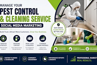 manage your pest control and cleaning business social media