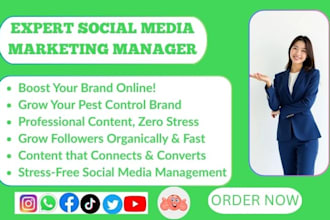 manage your pest control fumigation and cleaning service social media marketing