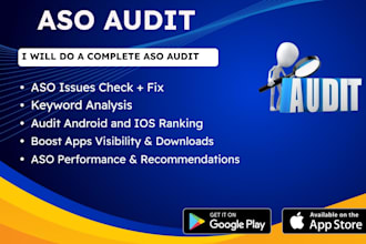 do indepth android and ios aso audit and competitor analysis