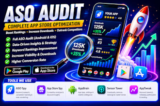 do indepth android and ios aso audit and competitor analysis