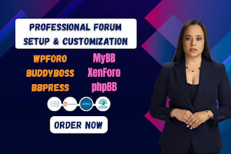 create, customize and migrate wpforo, bbpress, xenforo, phpbb, mybb, forum site