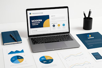 design, redesign professional business presentation, pitch desk, powerpoint