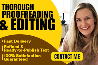 do book proofreading and thorough book editing to your satisfaction