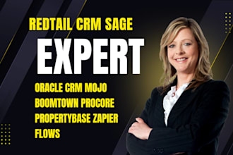do redtail crm sage oracle crm mojo boomtown procore propertybase zapier flows