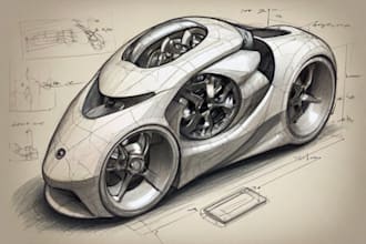 sketch your ideas or concepts into a product sketch
