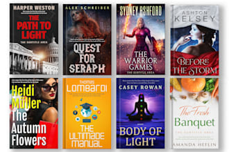 design book cover design, kdp book cover design, ebook cover design, book cover