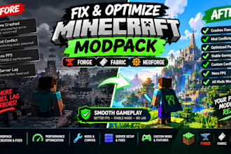 create fix optimize minecraft modpack forge fabric neoforge crashes lag fps mods