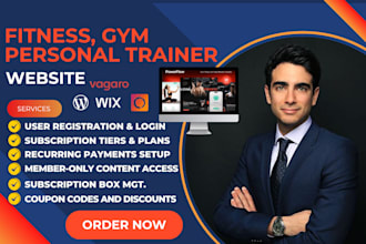 design gym fitness membership website personal trainer workout gym leads gym crm