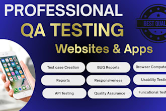 do testing and QA your website or app for bugs and usability
