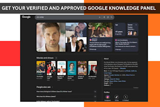 build a verify google knowledgepanel for individual and company and brand