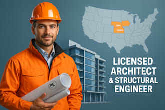 licensed architect, structural engineer, pe stamp in iowa, kansas
