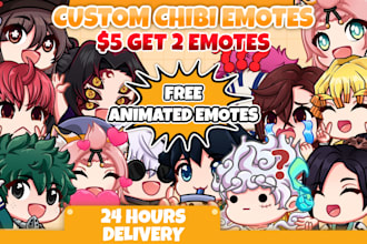 make emotes or animated emotes for twitch and discord