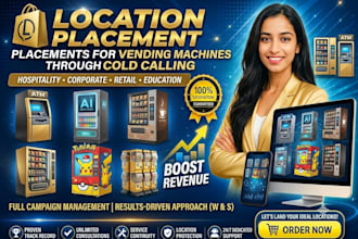 help you land high traffic vending machine and atm locations with cold calling