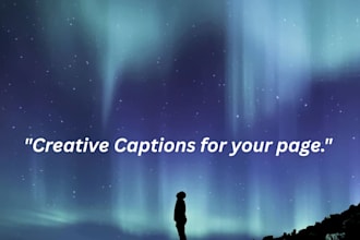 write engaging captions and descriptions
