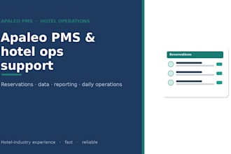 be your apaleo pms and hotel operations assistant