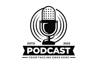 design professional podcast logo or cover art