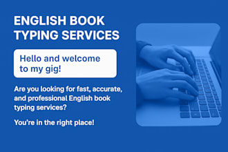 fast english typing and book composing