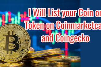 list your coin or token on coinmarketcap and coingecko