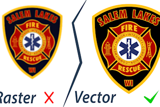 manually trace and vectorize your sketch logo