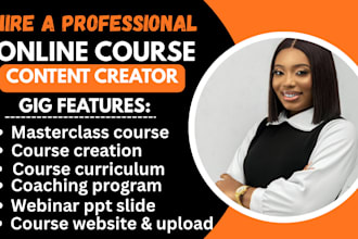 create online course content elearning video course creation and promotion