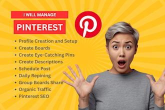 manage pinterest marketing, SEO and pin design
