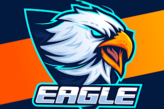 design a minimalist eagle, falcon, hawk, bird, animal logo