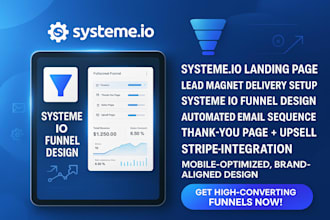 ebook funnel setup systeme io email automation lead magnet stripe expert