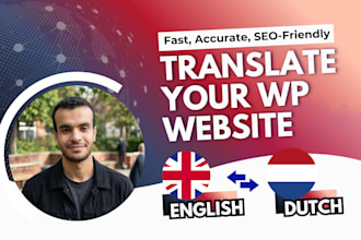 translate wordpress website from english to dutch