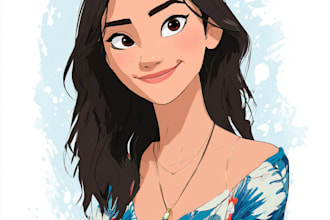 draw disney cartoon portrait