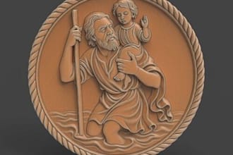 do 3d cnc bas relief,realistic ancient coin model,historical medallion,3d print