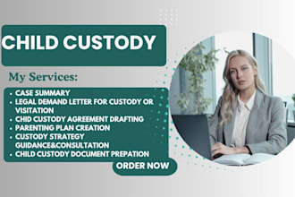 be your lawyer for child custody or  divorce paperwork, child support lawsuit