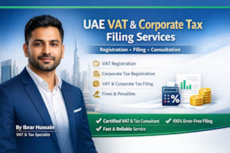 handle uae vat and corporate tax filing and provides accounting services