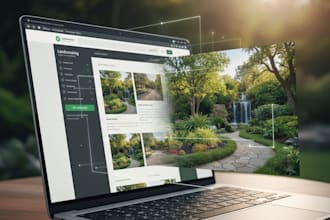 create a modern landscaping website for local businesses